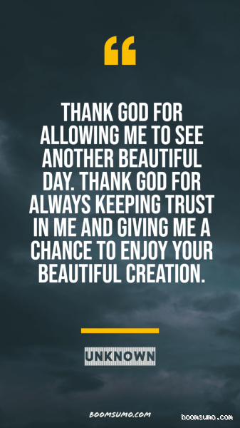 How Do You Thank God in One Word?