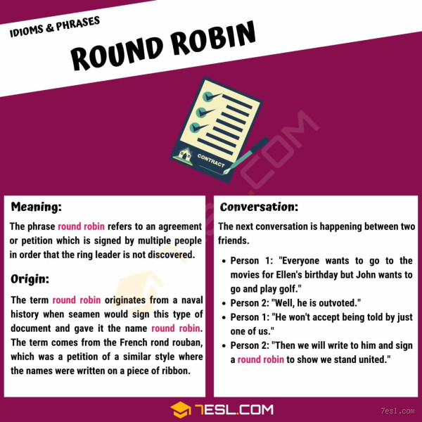 What Does the Phrase "Round Robin" Mean? Unraveling the Mystery