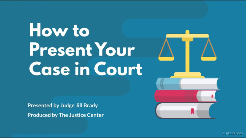 How do you say a case in court?