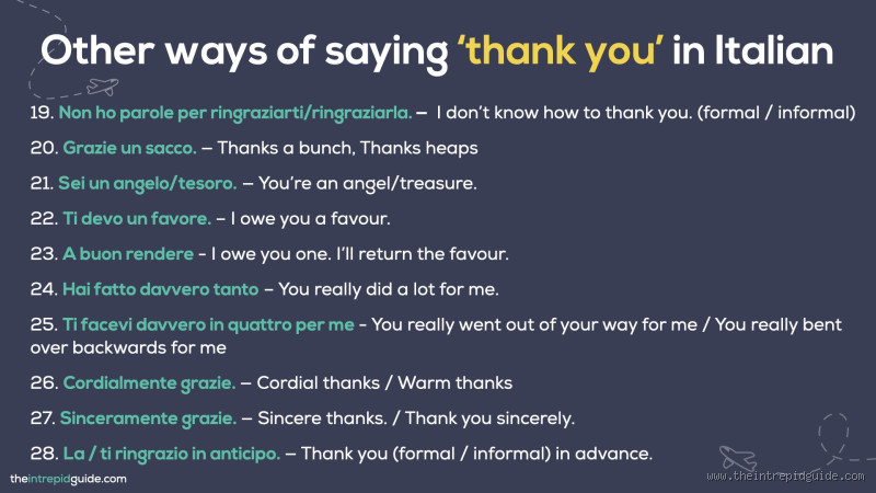 How Do You Say Thank You in Naples?