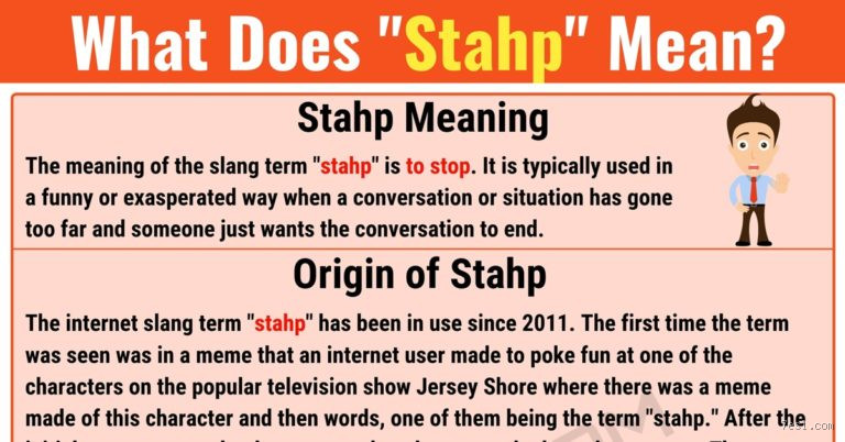 What Does It Mean When a Girl Says Stahp? Decode the Meaning