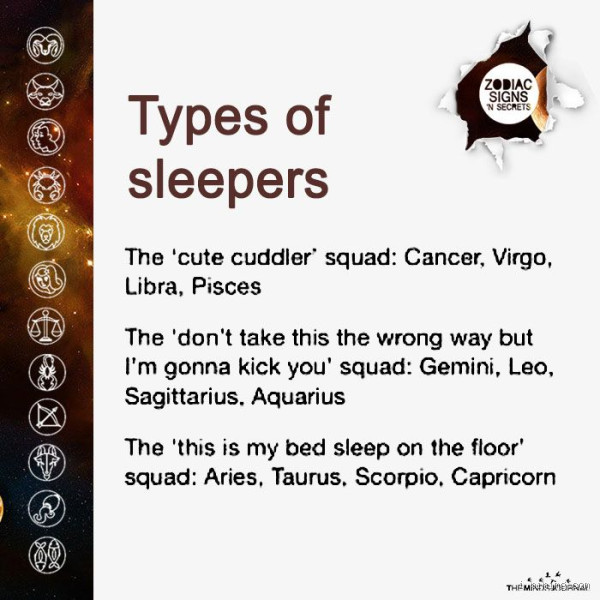 Which zodiac is a heavy sleeper?