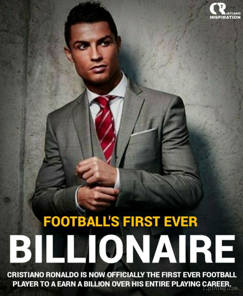 Who is the only football billionaire?